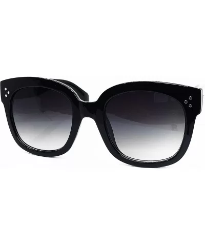 1780 Premium Oversize XXL Women Men Mirror Havana Tilda Shadow Style Fashion Sunglasses - Black - CG18EXHZI8K $21.15 Oversized