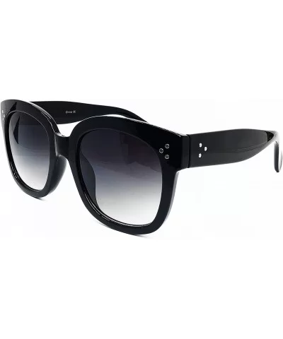 1780 Premium Oversize XXL Women Men Mirror Havana Tilda Shadow Style Fashion Sunglasses - Black - CG18EXHZI8K $21.15 Oversized