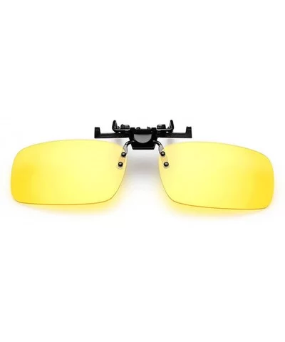 Fashion UV protection Clip-on Flip-up Rectangular Driving Sunglasses - C2 - C118ON0QOHZ $18.35 Rectangular