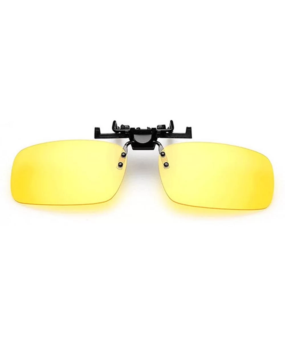 Fashion UV protection Clip-on Flip-up Rectangular Driving Sunglasses - C2 - C118ON0QOHZ $18.35 Rectangular