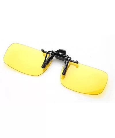 Fashion UV protection Clip-on Flip-up Rectangular Driving Sunglasses - C2 - C118ON0QOHZ $18.35 Rectangular