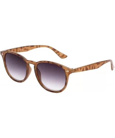 Designer Oval Reading Sunglasses 8114SR with Gradient Lenses - Champagne Tortoise - CX18XHKDKLH $15.70 Oval