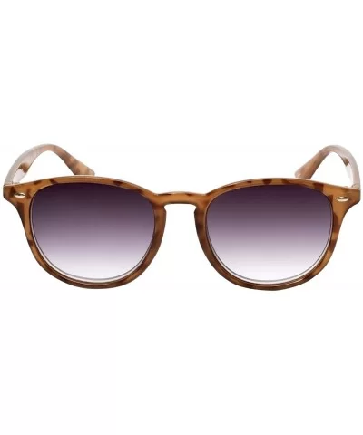 Designer Oval Reading Sunglasses 8114SR with Gradient Lenses - Champagne Tortoise - CX18XHKDKLH $15.70 Oval