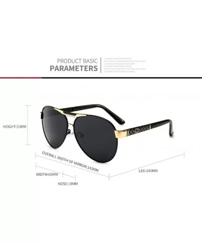 Men's Retro Sunglasses- Polarized Sunglasses- Full Frame Driving C8 - C8 - C5197N5KNA4 $61.48 Sport