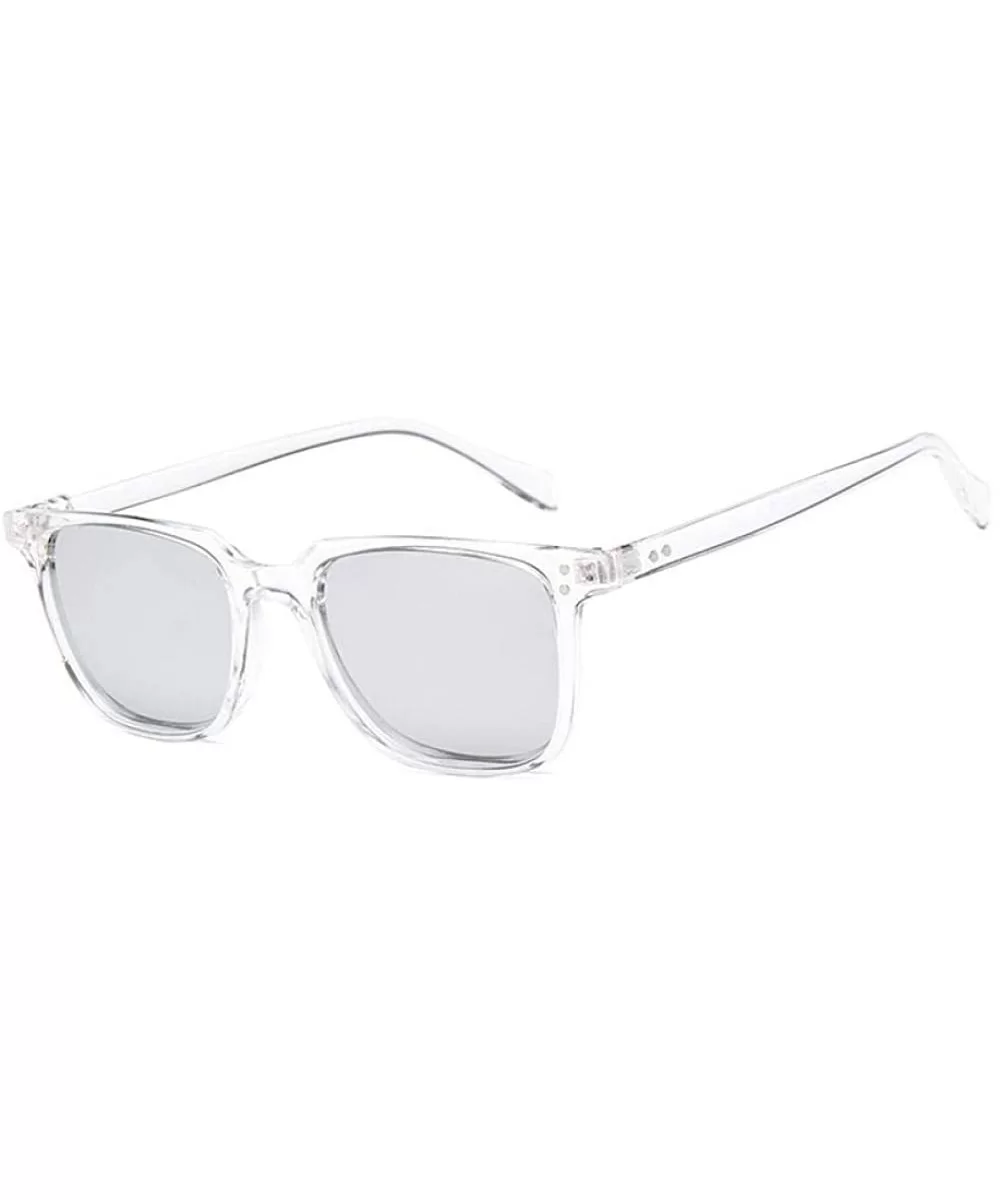 Sunglasses Retro Square Frame Color Coating UV400 Outdoor Sports Summer Sun 1 - 6 - CB18YLZO32X $11.03 Sport