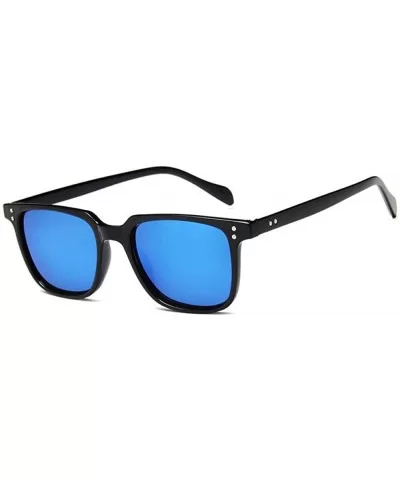 Sunglasses Retro Square Frame Color Coating UV400 Outdoor Sports Summer Sun 1 - 6 - CB18YLZO32X $11.03 Sport