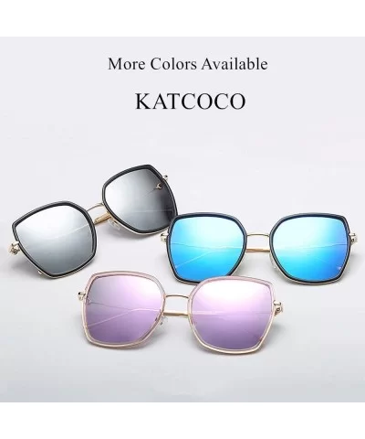 Fashion Sunglasses for Women WITH CASE Oversized Classic Ladies Shades UV400 Protection - Blue - CD18R6XK2SG $12.00 Oversized