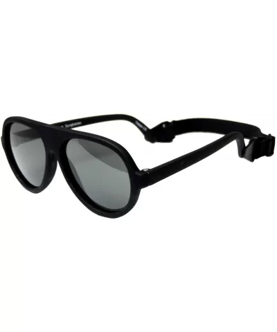 Top Flyer Straps - Infant- Baby- Toddler's First Sunglasses for Ages 0-2 Years - Onyx - CN18KX6860D $16.16 Aviator