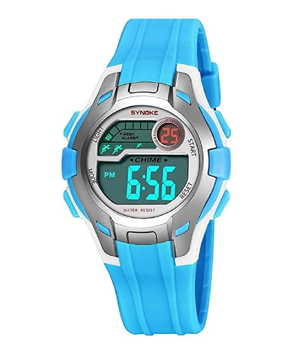 Kids Digital Sport Watch - Outdoor Waterproof LED Children Alarm Analog Quartz Wrist Watch - B - CE18UDHZ5CH $13.16 Sport