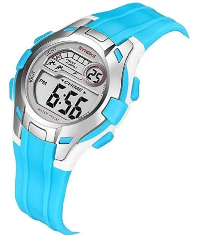 Kids Digital Sport Watch - Outdoor Waterproof LED Children Alarm Analog Quartz Wrist Watch - B - CE18UDHZ5CH $13.16 Sport