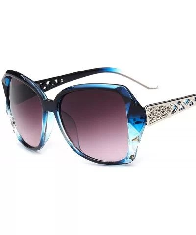 Vintage Big Frame Sunglasses Women Gradient Lens Driving Sun Glasses UV400 Oculos De Sol Feminino - Purple - CP197A39LC9 $45....