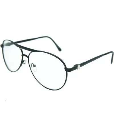 Vintage Classic Aviator Metal Reading Glasses - Black / Clear Reading Glasses Rj8027 - CR12H48YZ17 $25.35 Aviator