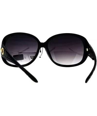 Luxury Fashion Sunglasses Womens Designer Style Rhinestone Shades UV 400 - Black (Smoke) - C1186SRI9G4 $16.62 Oval