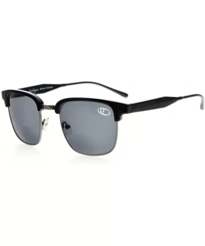 Womens Bifocal Sunglasses Semi-Rimless Grey Lens +3.0 - Grey Lens - CH17XW89242 $11.82 Semi-rimless