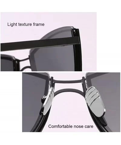 Square Retro Outdoor Travel Unisex Sunglasses with Exquisite Metal Frame - Gold - C818CGOTYM5 $23.32 Square