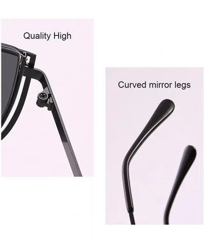 Square Retro Outdoor Travel Unisex Sunglasses with Exquisite Metal Frame - Gold - C818CGOTYM5 $23.32 Square