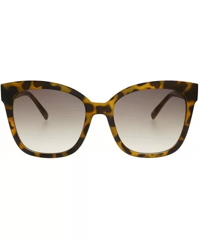 Lola Large Womens Designer Fashion Cat Eye Sunglasses - Tortoise - CD18N7W58EX $62.93 Cat Eye