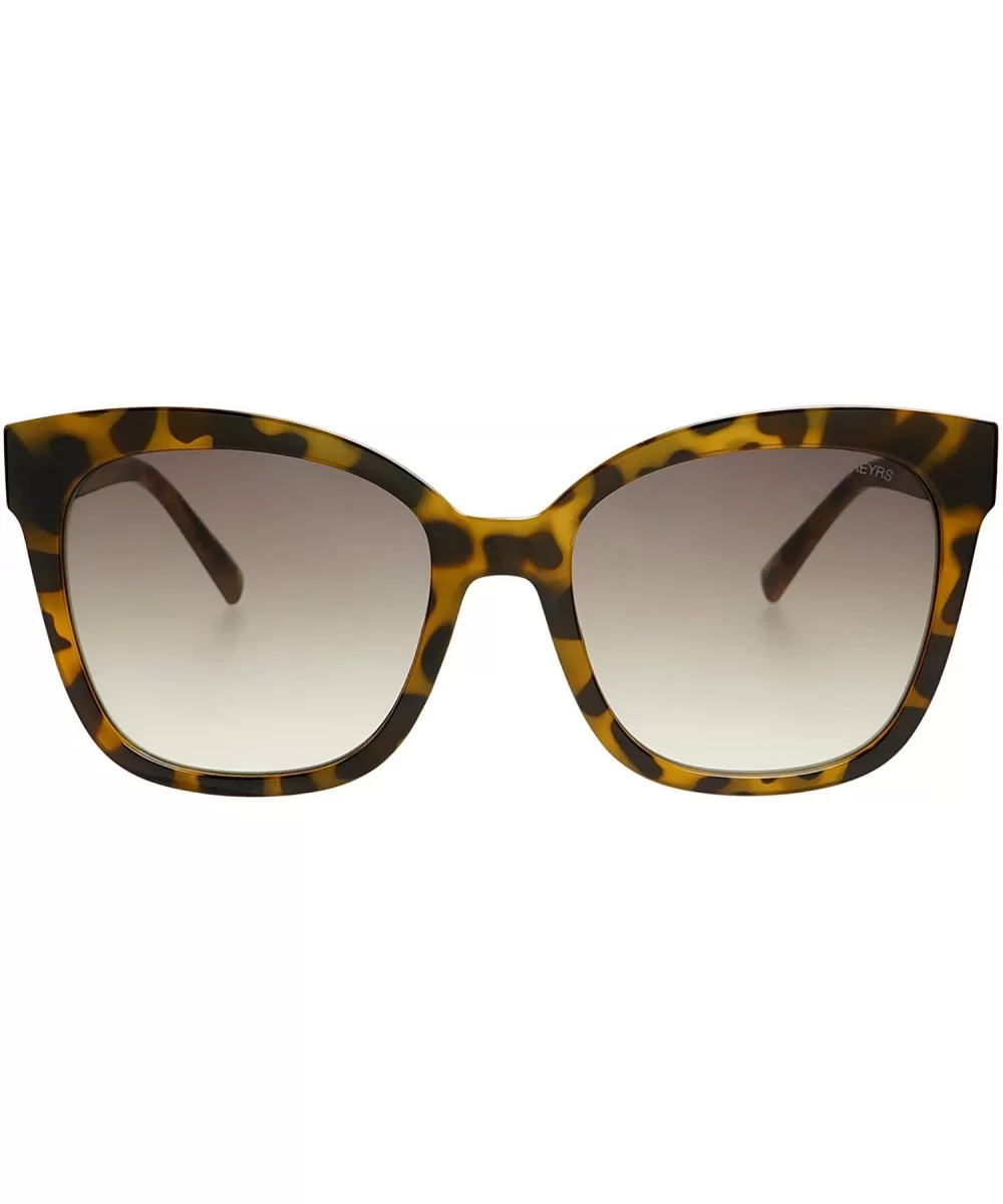 Lola Large Womens Designer Fashion Cat Eye Sunglasses - Tortoise - CD18N7W58EX $62.93 Cat Eye