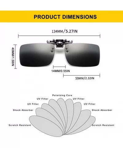 Polarized Sunglasses Anti Glare Fishing Prescription - Black + Night Yellow - CY1947W9GT3 $20.33 Rectangular