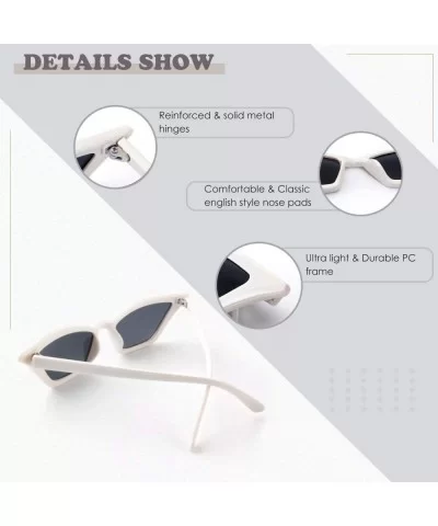 50s Cute Cat Eye Sunglasses Retro Sexy Mod Style Tinted Sun Glasses SR016 - B White Frame Grey Lens - CP18NE3YCW0 $17.42 Goggle