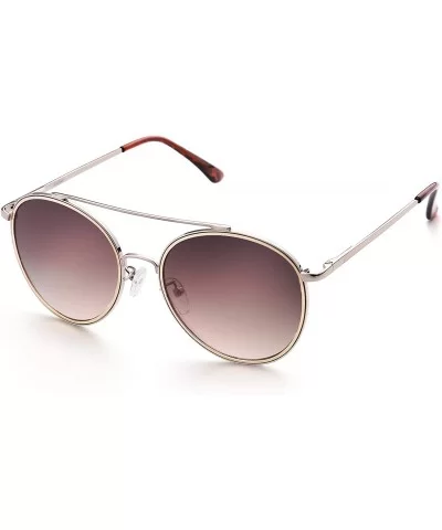Vintage Round Sunglasses for Women Men - Hippie Circle Sunglasses - UV400 Protection - C3189SAKSE7 $13.89 Oval
