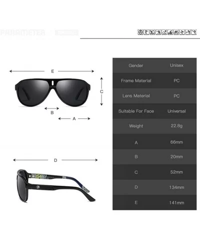 Polarized Sunglasses Men Driving Shades Male Retro NO1 Polarized - No3 - CQ18Y2N3TZ5 $20.87 Aviator