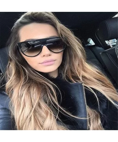 2019 New Large Box Luxury Brand Design Sunglasses Ms. Men's Universal C6 - C7 - CE18YZU4RU9 $12.10 Aviator