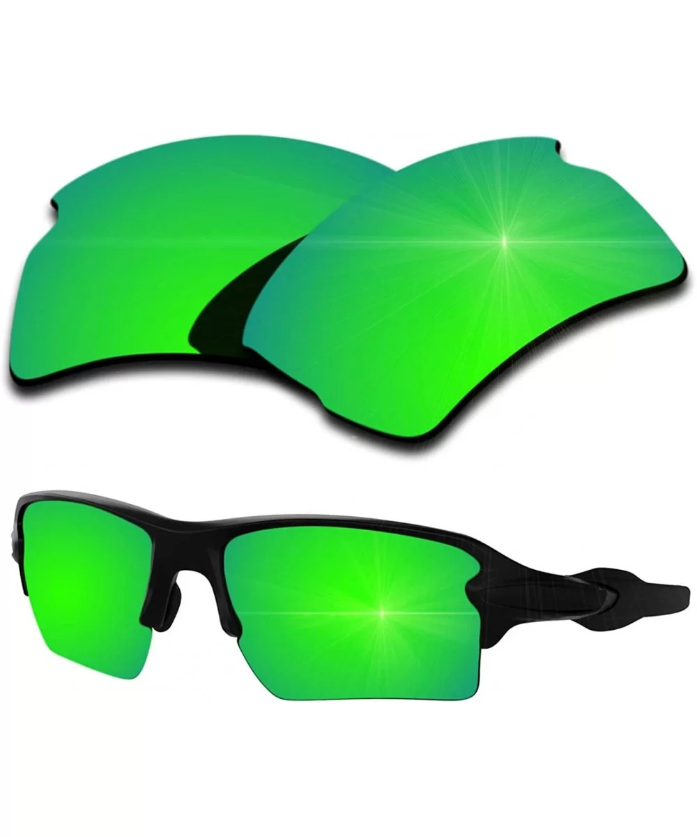 Polarized Replacement Lenses Flak 2.0 XL Sunglasses - Multiple Colors - Green Mirrored Coating - CN18CZWDNLL $16.64 Sport
