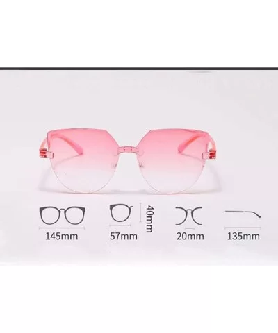 Unisex Fashion Irregular Vintage Aviator Cat Eye Sunglasses Integrated UV Candy Colored Glasses - E 01 - CO190S34W4E $12.37 A...