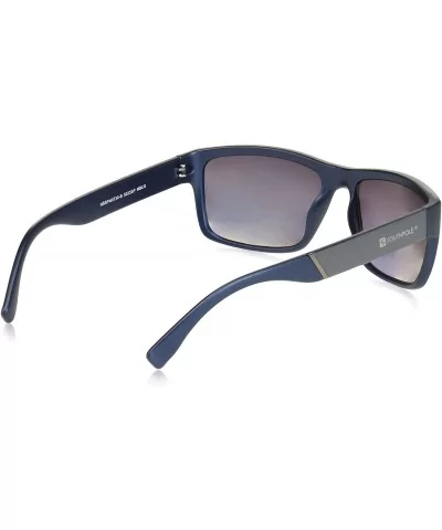 Men's 5023SP Vintage Rectangular Sunglasses with 100% UV Protection- 65 mm - Matte Blue & Grey - C618N8M7HSG $40.33 Round