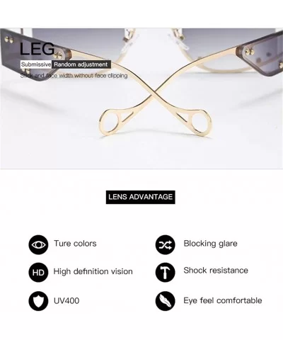 Woman Retro Oversized Big Square Frame UV400 Polarized Sunglasses for Female 2130 - Coffee - CW18ZA6XTQQ $49.38 Semi-rimless