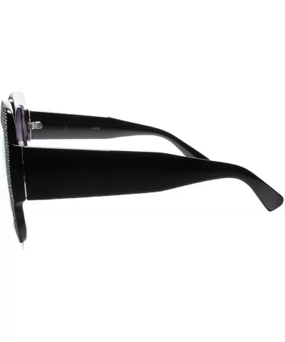 Womens Vintage Retro Fashion Stylish Large Oversized Square Sunglasses - Black / Pink - CV1802O95U3 $16.58 Square