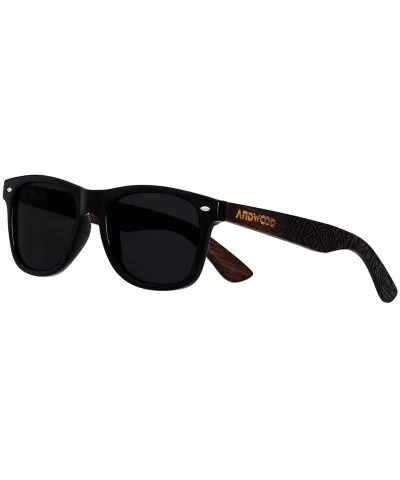 Wood Sunglasses Polarized for Men Women Uv Protection Wooden Bamboo Frame Mirrored Sun Glasses SERRA - C118GSCL5HT $33.20 Avi...