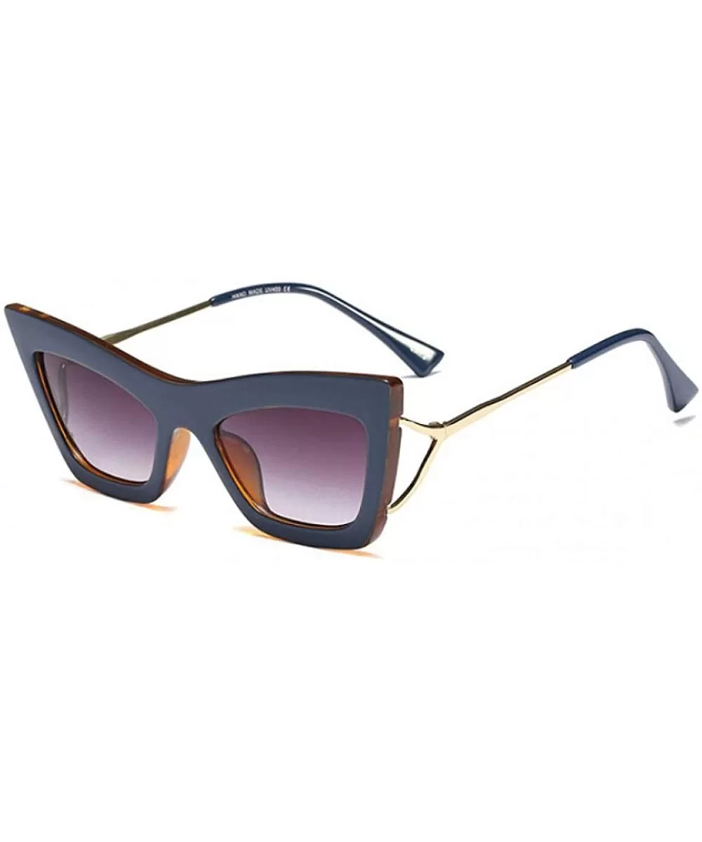 Sexy Cat Eye Sunglasses Men Women Fashion Shades UV400 Vintage Glasses C2 Red - C5 Blue - C518YZXD9RL $14.75 Aviator