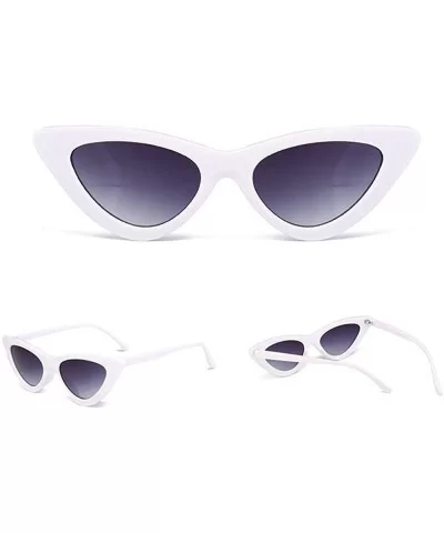 Women's Vintage Cat Eye Sunglasses - Plastic Fashion Eye Shades Sunglasses to Choose 2020 New Fashion - CT1979WCC5C $8.44 Cat...