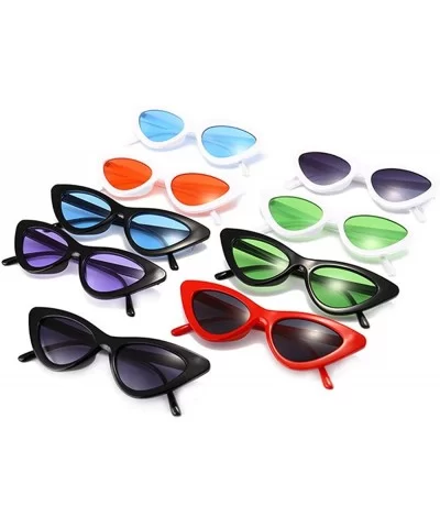 Women's Vintage Cat Eye Sunglasses - Plastic Fashion Eye Shades Sunglasses to Choose 2020 New Fashion - CT1979WCC5C $8.44 Cat...