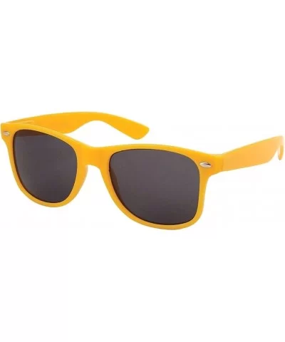 Sunglasses Classic 80's Vintage Style Design - Yellow - CQ11JWUDM65 $11.16 Wayfarer