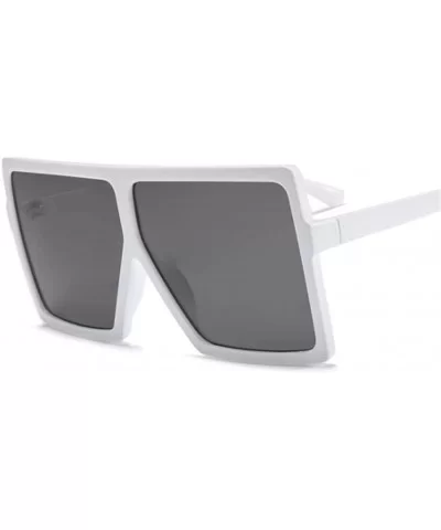 Women Oversized Square Sun Glasses Shades UV400 Ladies Goggles Sunglasses - Gray - CT18TZZ0KO3 $23.79 Oversized