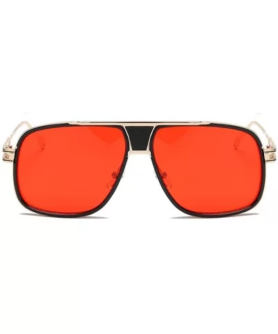 Sunglasses Vintage Oversized Glasses Rectangle - G - CN18QS9YWZK $9.14 Rimless