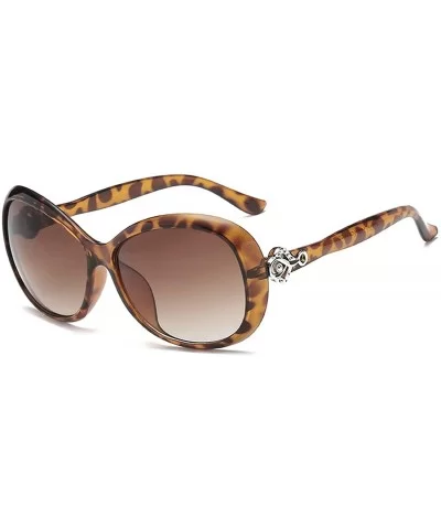 Vintage Polarized Sunglasses for Women PC Resin UV 400 Protection Sunglasses - Leopard Print - CD18SAS79T3 $22.76 Sport