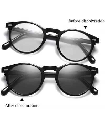 Photochromic Polarized Sunglasses Men Women Anti Glare Driving Eyewear Glasses - Black - CF18YSXU6EA $28.95 Sport