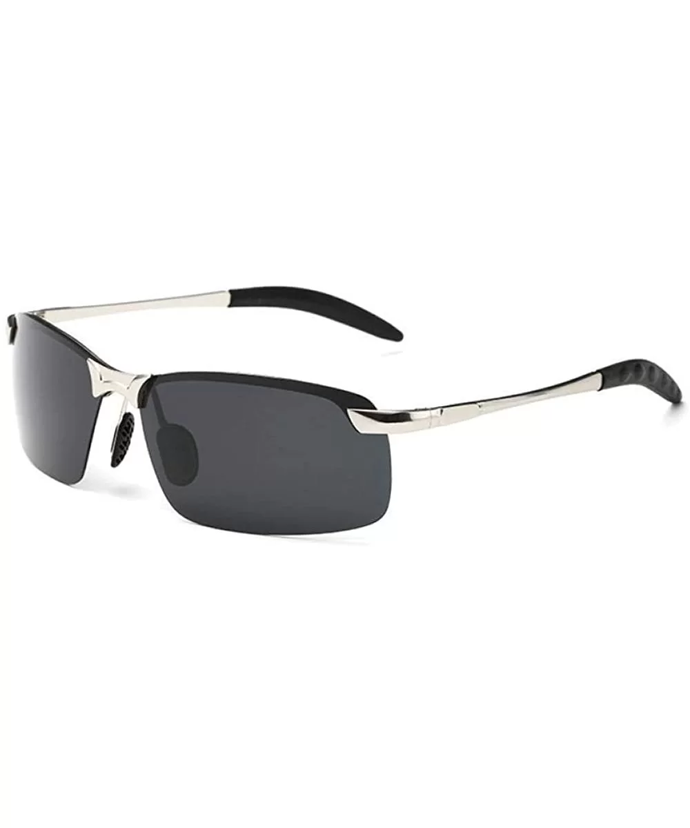 Sun Glasses Classic Retro Metal Frameless Men's Polarized UV400 Drive 8 - 3 - CP18YQUXCL9 $13.74 Aviator