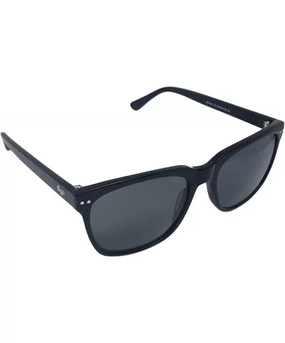 Vintage 802 Sunglasses - Black Acetate Frame - Nylon Lenses - CQ196CGSQEW $68.46 Square