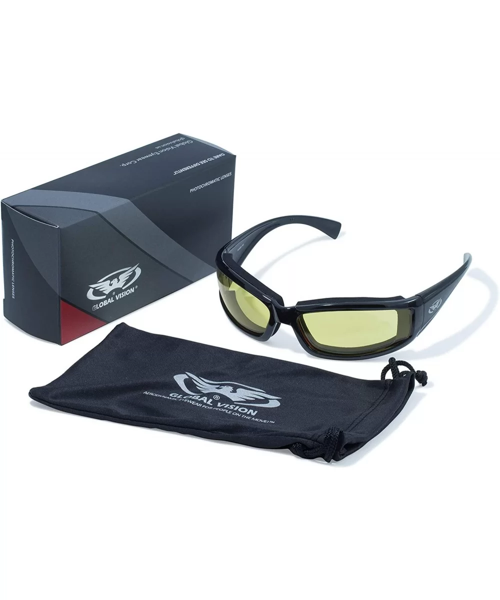 Eyewear 24 Stray Cat Series with Gloss Black Frames - Yellow Tint to Smoke Lens - CI11O6X96UT $37.94 Sport