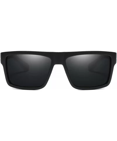 Mens Sport Polarized Sunglasses Outdoor Riding Square Windproof Eyewear - 2 - CW18EYOW675 $25.86 Wrap