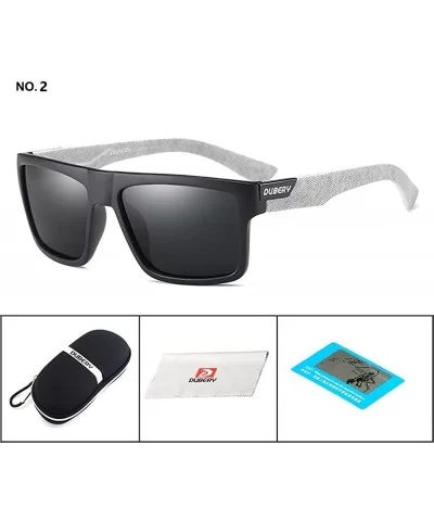 Mens Sport Polarized Sunglasses Outdoor Riding Square Windproof Eyewear - 2 - CW18EYOW675 $25.86 Wrap