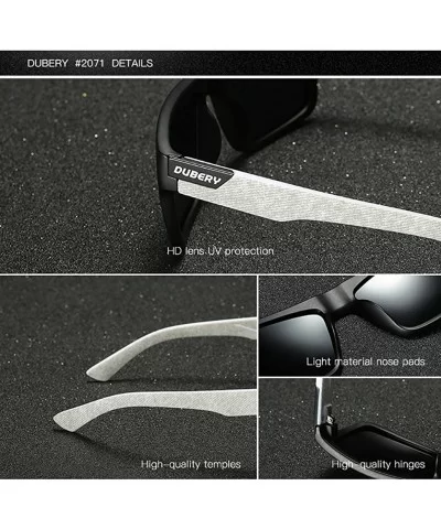 Mens Sport Polarized Sunglasses Outdoor Riding Square Windproof Eyewear - 2 - CW18EYOW675 $25.86 Wrap