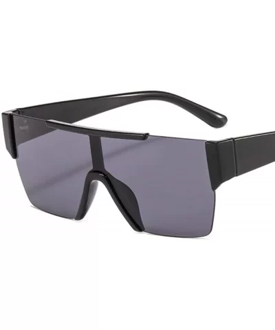 Men Women Oversized Visor Sunglasses Futuristic Rimless Mirror Sunglasses Unisex Gift - C1 - CB196U8CCNT $22.78 Rimless