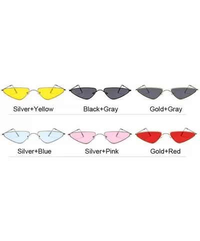 2020 Pink Women Cat Eye Sunglasses Cute Sexy Er Summer Retro Small Frame Black Red Cateye Sun Glasses - C1198AK3TDM $47.90 Ca...