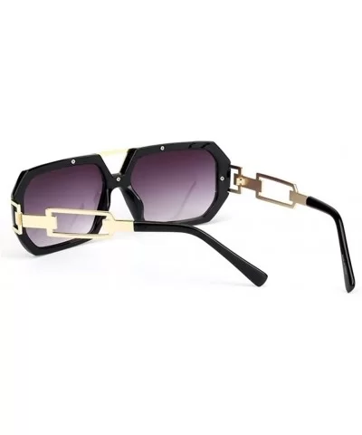 Vintage Square Sunglasses for Women Men Brand New Glasses Acetate Frames - C7 Transparent - C9198O4RKGS $20.44 Square